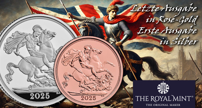 Sovereign 2025 in Gold und Silber